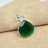 Green Onyx Gemstone 925 Sterling Silver Jewelry Excellent Handmade Pendant For Her
