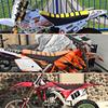 Motorcycle Striped Soft-Grip Gripper Soft Seat Cover Rubber For Honda Suzuki Kawasaki Yamaha Motocross KTM SX XC EXC XC-W SX-F