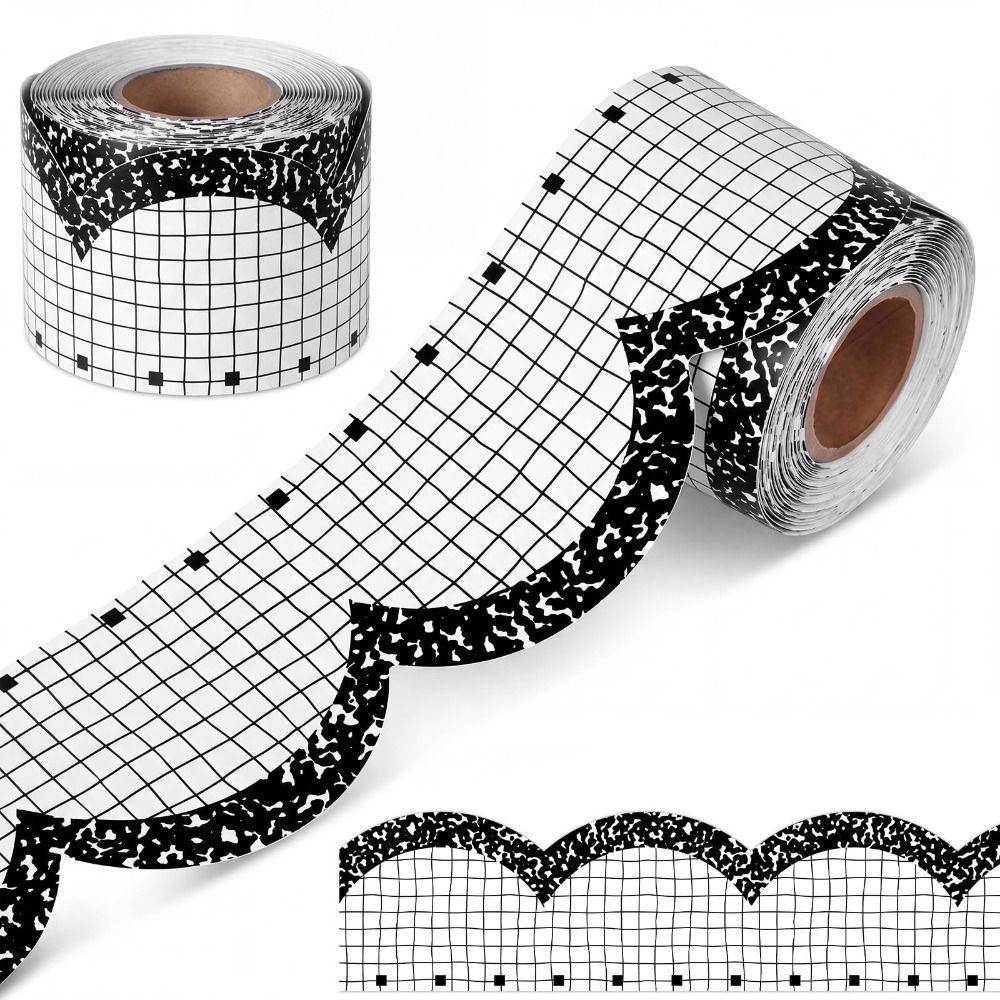 10m/roll Classroom Border Sticker Self Adhesive Bulletin Board Trim Chalkboard Decoration