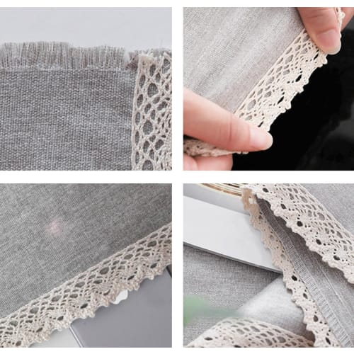 EGROON Kitchen Supplies Cotton Linen Tablecloth, Rectangular Table Cover, Dining Table Cover for Hotels and Restaurants, Waterproof and Water-Repellen