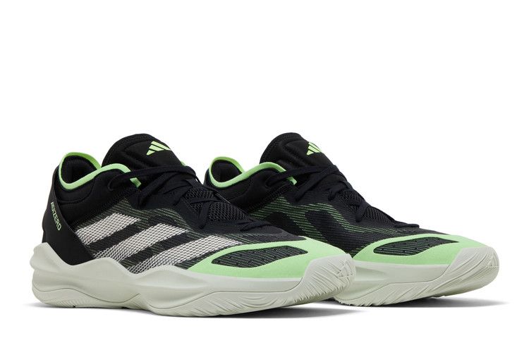 adidas Adizero Select 2.0 Low Core Black Cloud White Green Spark