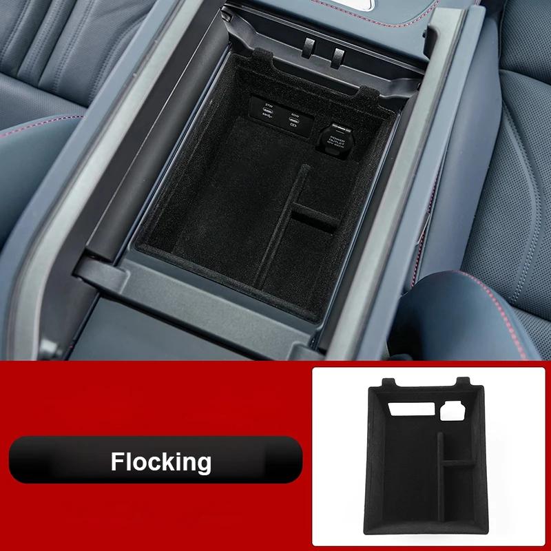 ABS/Flocking Car Center Console Organizer Armrest Storage Box Tray Container Pallet for ZEEKR 001 2026 Interior Accessories