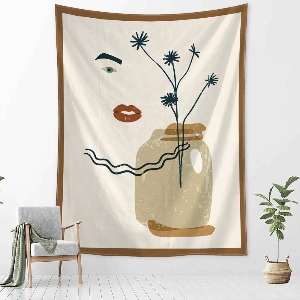 Абстрактная иллюстрация гобелен настенный гобелен колдовство таинственный минималистский хиппи фон ткань домашний декор