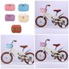 Childrens Bicycles Basket Plastic Wovens Bicycles Basket with Lid Detachable Wicker Front Handlebars Bikes Basket