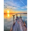 5D DIY Diamond Painting Sunset Mosaic Art Seaside Diamond Embroidery Landscape Picture of Rhinestones Handmade Gift