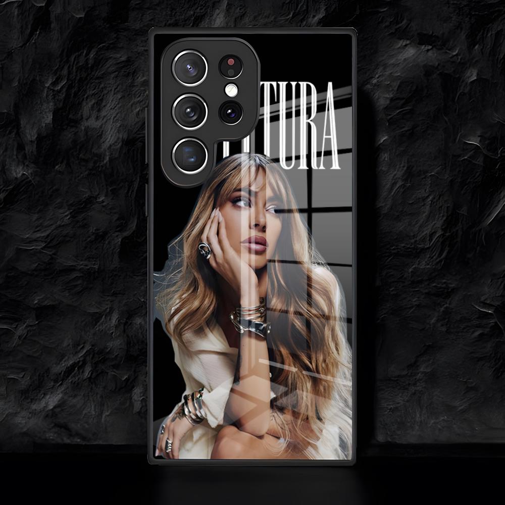 Чехол для телефона Martina Stoessel TINI для Samsung S26 S25 Edge Ultra 24 23 22 21 Ultra Plus Fe A55 56 15 4G 5G Стеклянный чехол