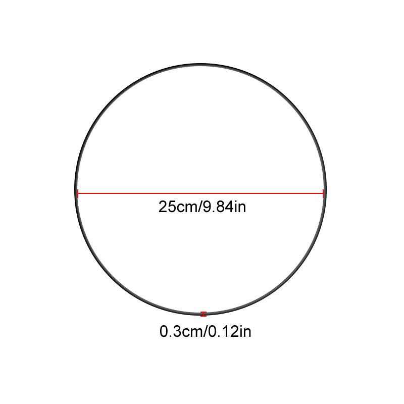 1PC Iron Hoops DIY Craft Metal Ring Black Wedding Wreath Handmade Iron Flower Rings Gold Party Decoration