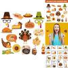 Turkey Themed Festive Photo Props For Thanksgiving Day Party Decor Set