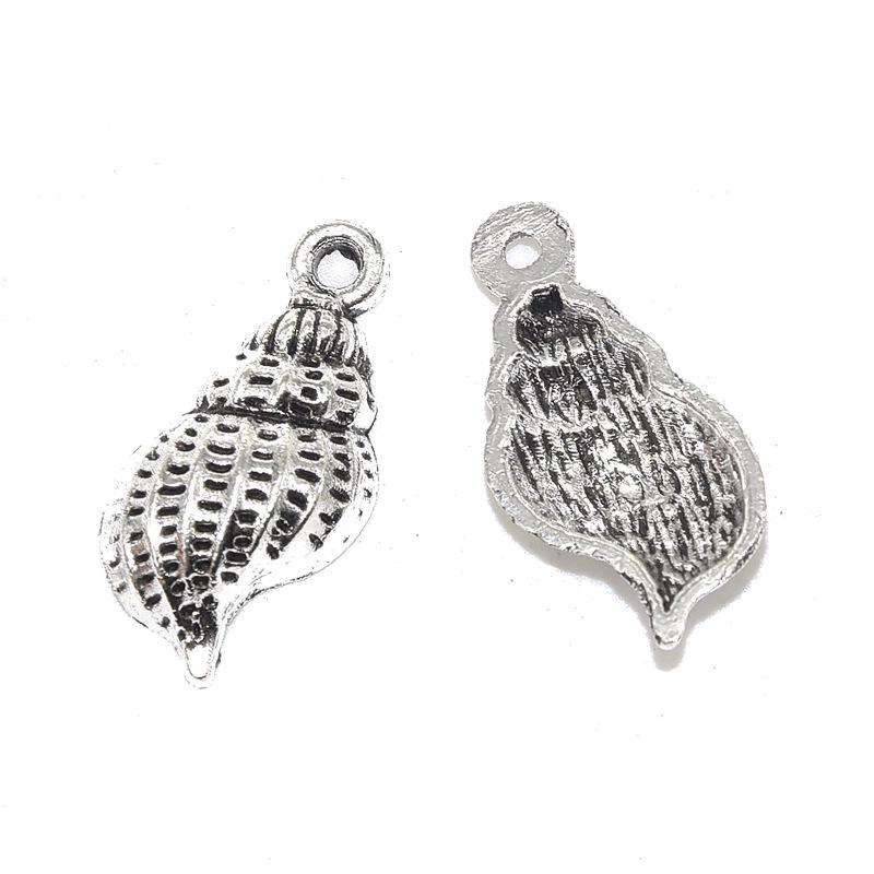 Набор из 18 самодельных украшений из сплава «Морская жизнь»: Подвески из ракушек и раковин для браслетов, ожерелий и серег