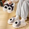 Cartoon Shark Cotton Slippers Women's Winter Home Non-slip Indoor Plush Warm Plush Thick-bottomed Non-slip Slippers Men