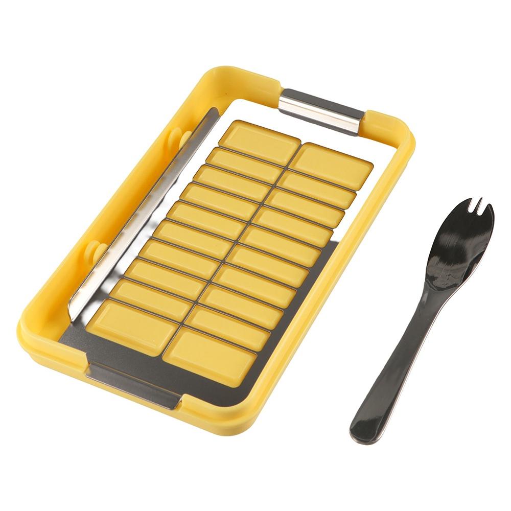 with Cutting Net Butter Slicer Box Clear Lid Cheese Keeper Kitchen Baking