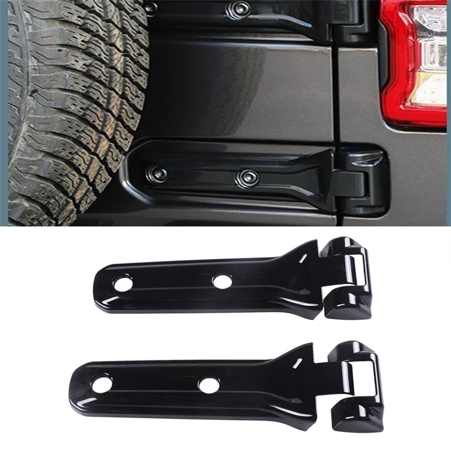 Tailgate Door Spare Tire Hinge Cover Trim Black For Jeep Wrangler JL M 2018-2019