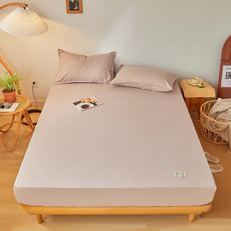 100% хлопок односпальная простыня розового цвета на резинке пылезащитный чехол универсальный чехол для матраса простыни королевы с эластичным постельным бельем