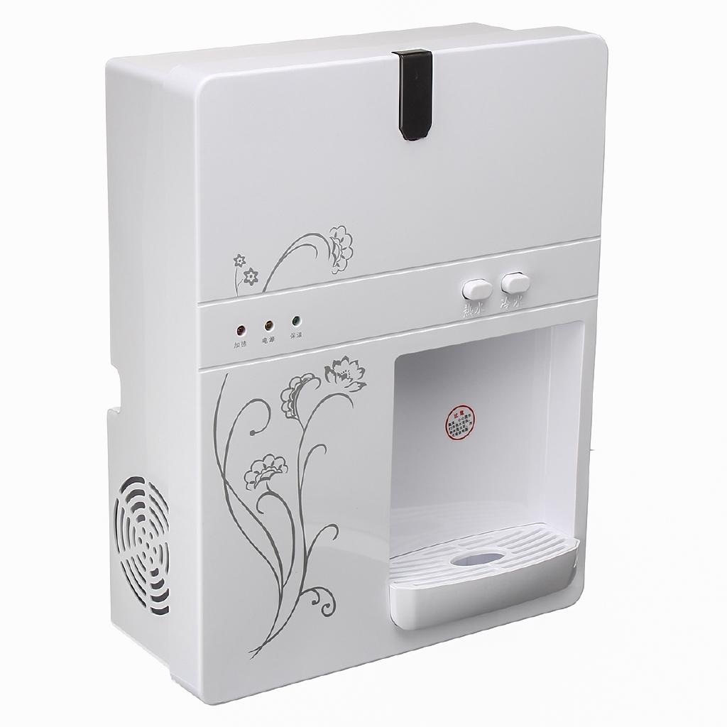 Настенный электрический диспенсер для горячей и холодной воды, машина для кипячения горячей воды, съемный поддон для капель, диспенсер для воды без бака