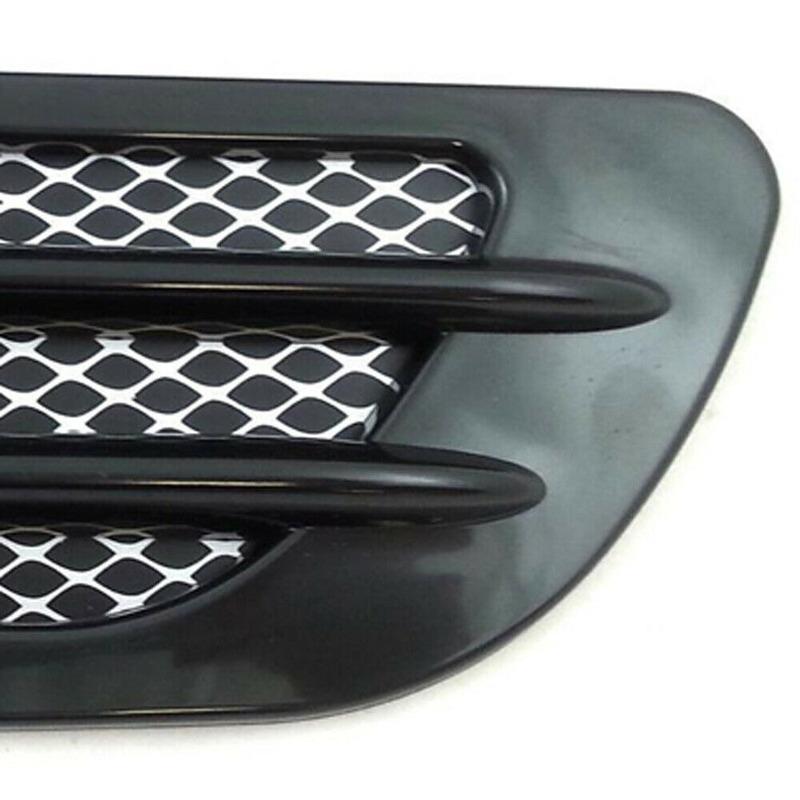 2 шт., автомобильный капот, воздухозаборник, боковое крыло, молдинг, отделка, решетка воздухозаборника, наклейка, черная серебристая, украшение для автомобиля