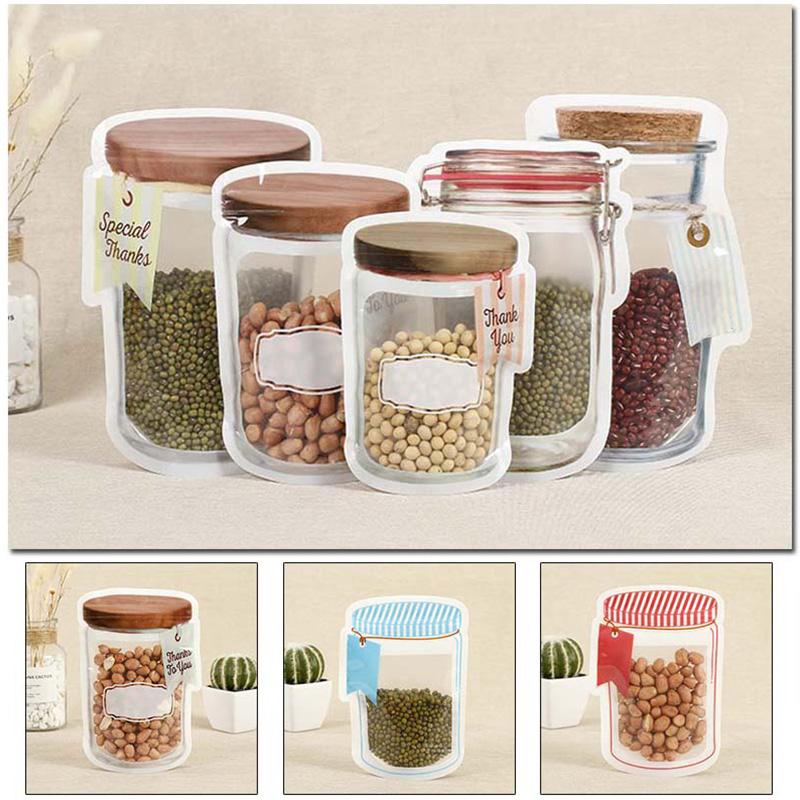 Кухонная многоразовая сумка на молнии, многоразовые бутылки, сумка на молнии, сумка для пищевых банок, сумка для закусок, печенья