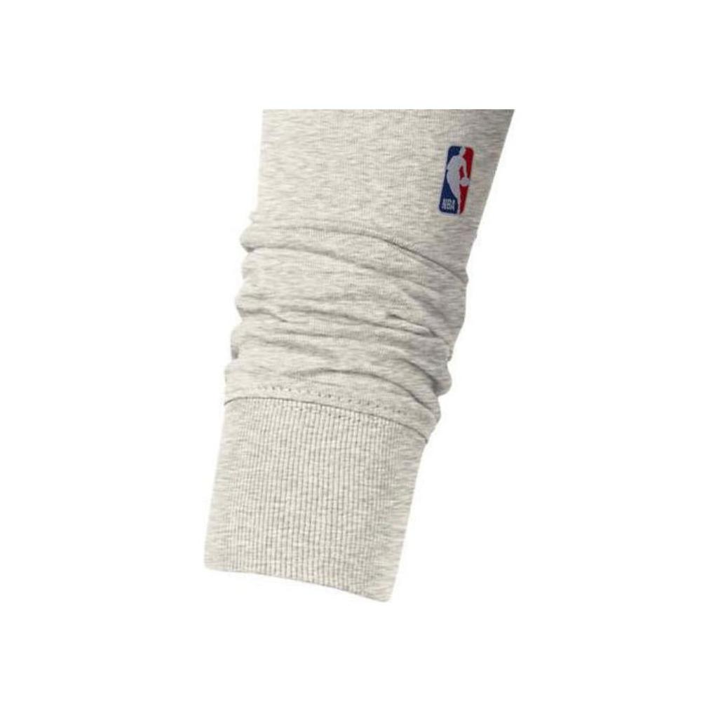 Nike Футболка Outlets Team 31 Courtside с принтом букв и принтом, хлопковая, с длинным рукавом, с круглым вырезом, женская, серая DN3623-051