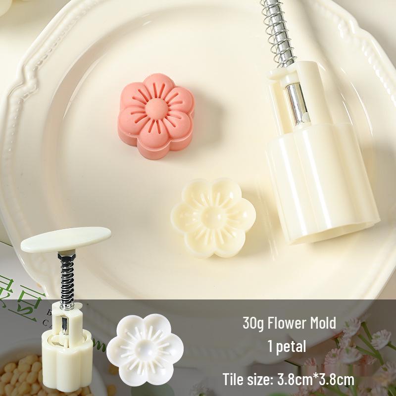 30g/50g Mung Bean Cake Mold 3D Embossing Mooncake Imprinter Pastry Baking Tool