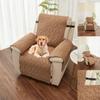 Quilted Recliner Sofa Cover For Living Room Solid Color Armchair Slipcover Dogs Pets Kids Sofa Mat Water Repellent Couch Cushion