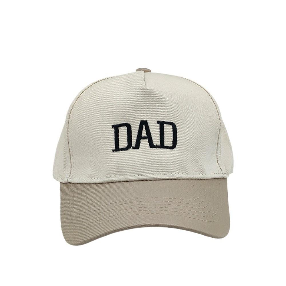 2pcs/set Letter Embroidered Mom Dad Baseball Cap Two-Tone Couple Cap Baseball Hats For Man Women