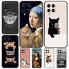 Funny Cat Art Case For Samsung Galaxy M12 M22 M32 M52 M13 M23 M33 M53 M20 M21 M31 M51 M14 M34 M54 M30s