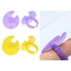 Palette Mini Nail Art Plastic Dish Finger Ring Acrylic Painting Drawing Holder