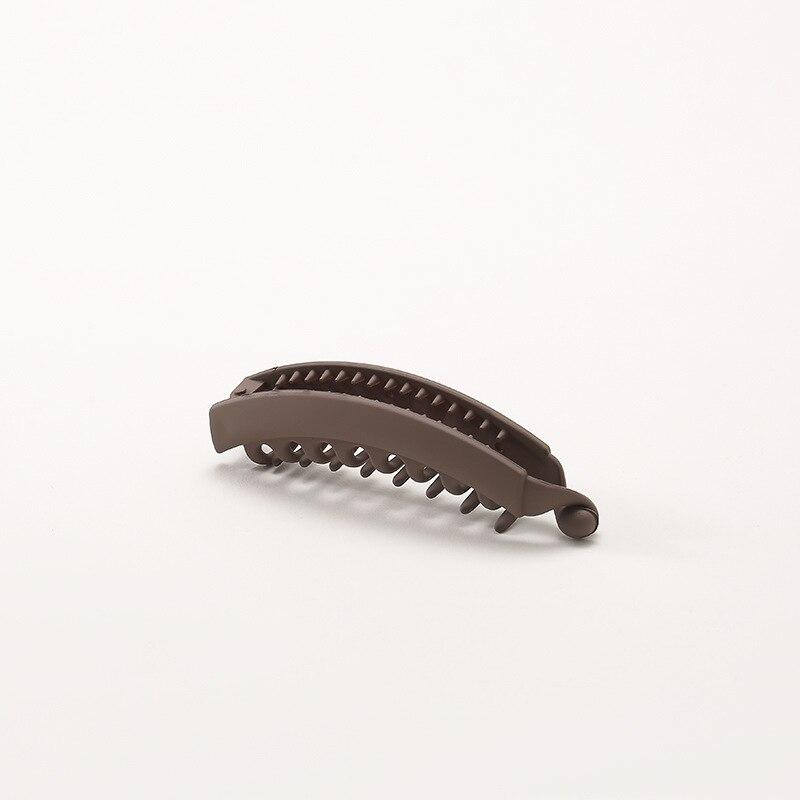 Матовые высокие зажимы для хвоста, сплошной цвет, зажим «банан», женские аксессуары для прически, модные заколки для хвоста, когти, заколки для волос