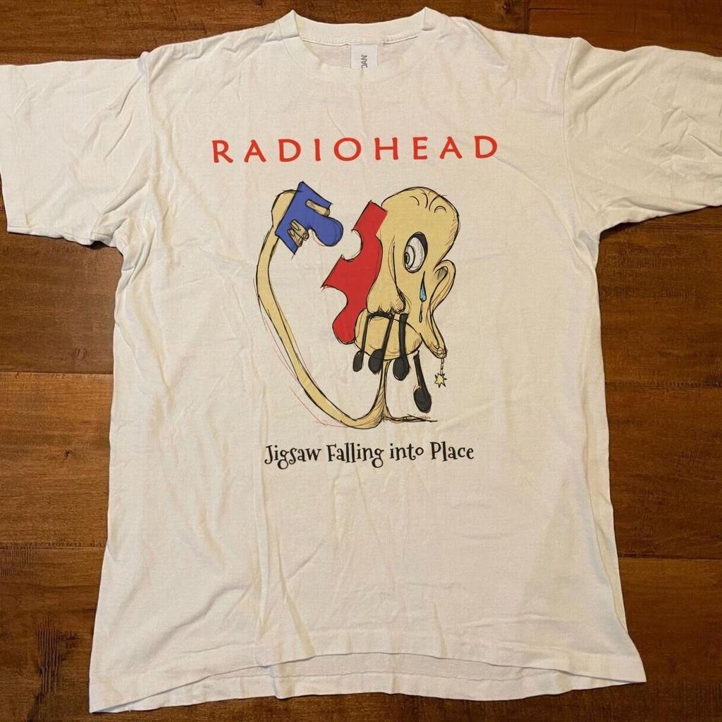 Футболка radiohead унисекс белого цвета репринт унисекс футболка AN46906