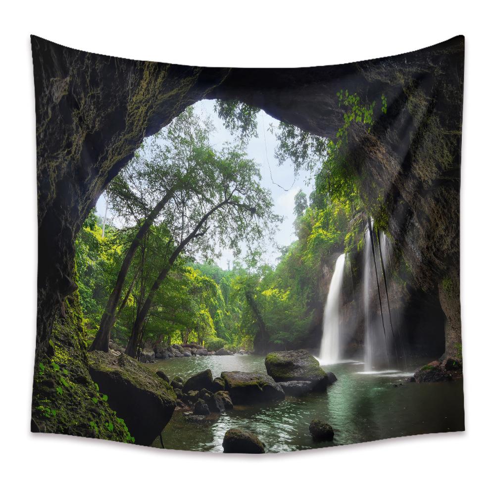 Гобелен Главная Богемный гобелен Украшение комнаты Гобелен Фон Ткань Гобелен Пейзаж Гобелен