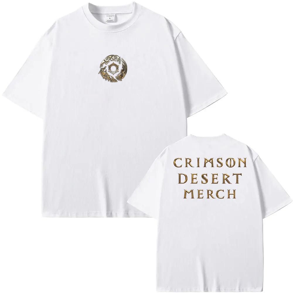 Crimson Desert TEE 2026 Новый Стиль Игровой Футболки с Принтом Action Adventure 100% Хлопок Круглый Вырез Короткий Рукав Топы