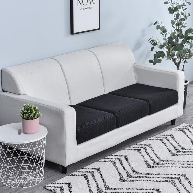 Чехол для диванной подушки из флиса, эластичные чехлы для диванов, эластичный чехол для подушки сиденья для гостиной