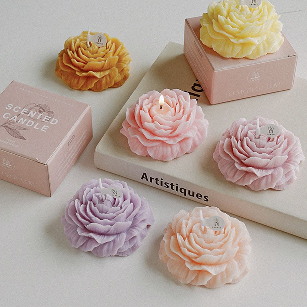 Peony-Shaped Scented Candles: Beautiful, Creative Floral Birthday and Holiday Gifts