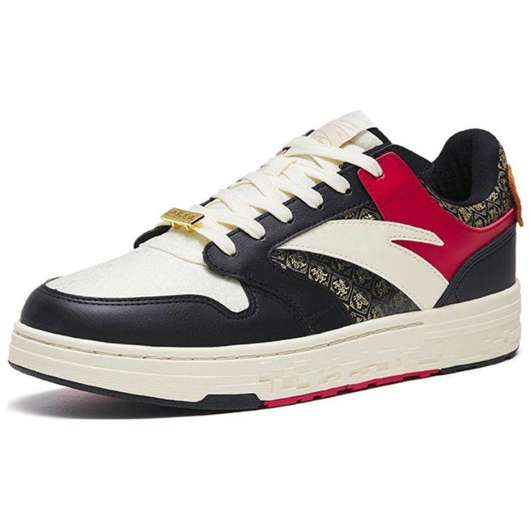 Anta Уличные устойчивые к скольжению амортизирующие прочные низкие кроссовки мужские кроссовки черные белые 112318051-6