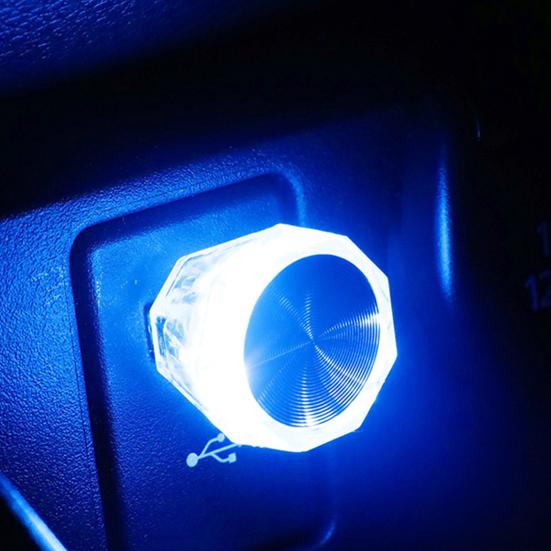 Автомобильный рассеянный свет USB-интерфейс Plug And Play Создать атмосферу Универсальный автомобильный миниатюрный светодиодный ночник Аксессуары для интерьера