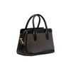 New COACH Darcie Coated Canvas And Smooth Leather Shoulder Bag Crossbody Bag Handbag Mini Women's Black CH174-IMAA8