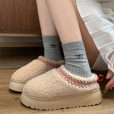 Женские замшевые ботильоны на платформе, короткие теплые ботинки из плюша, зима 2025, новые повседневные ботинки челси, кроссовки для ходьбы, женские