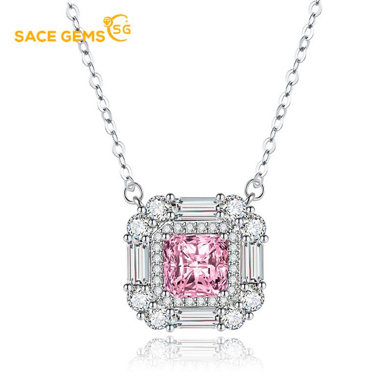 Sace Gems Женское ожерелье, кулон, медный сплав, циркон, модный подарок