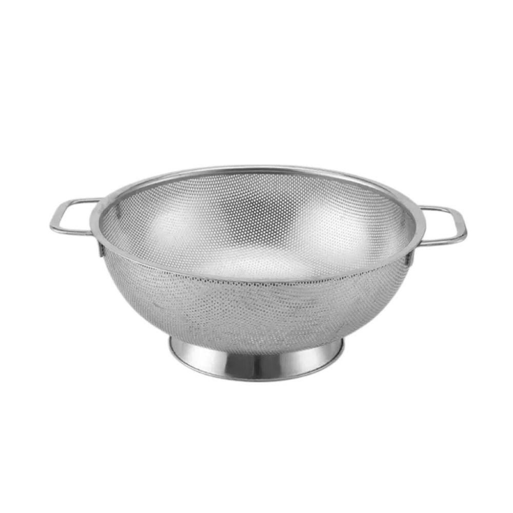 Solid Ring Base Vegetable Washing Basin Fine Mesh Filter Draining Basket Kitchen