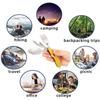Stainless Steel Cutlery 4 In 1 Outdoor Picnic Tableware Foldable Knife Fork Spoon Bottle Opener Folding Pocket Cutlery Set
