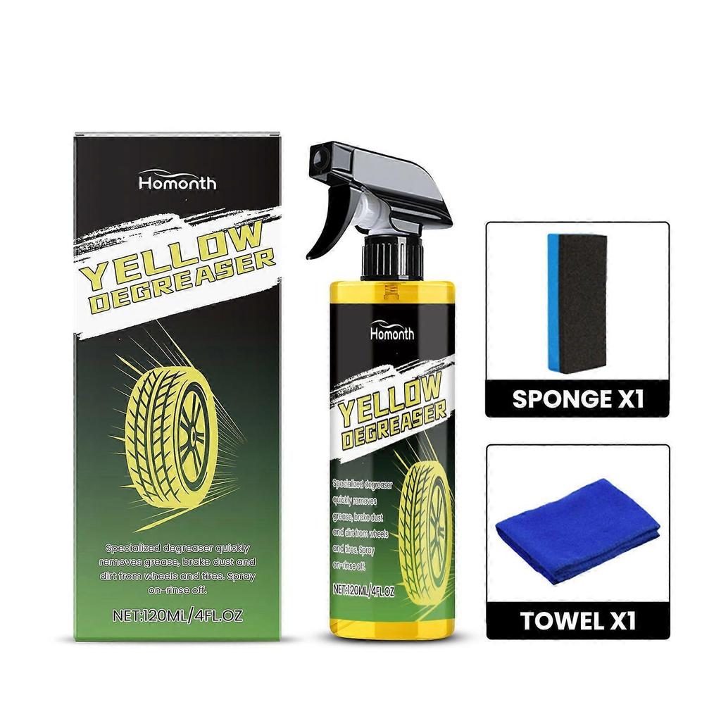 Limited time!!Homonth Car Wheel Cleaner Car Tire And Alloy Wheel Stain Cleaner, Renovation And Rust Removal Agent