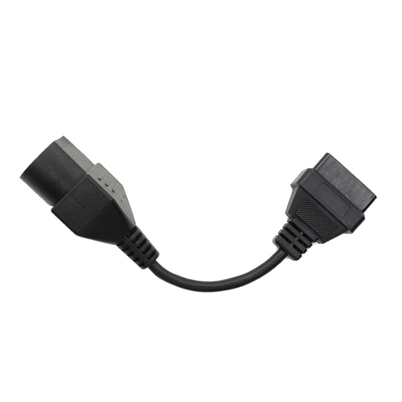 Кабельный преобразователь OBD2, сканер, совместимый для автомобиля, 17-контактный на 16-контактный, полный диагностический адаптер, соединительный кабель, инструмент для сканера