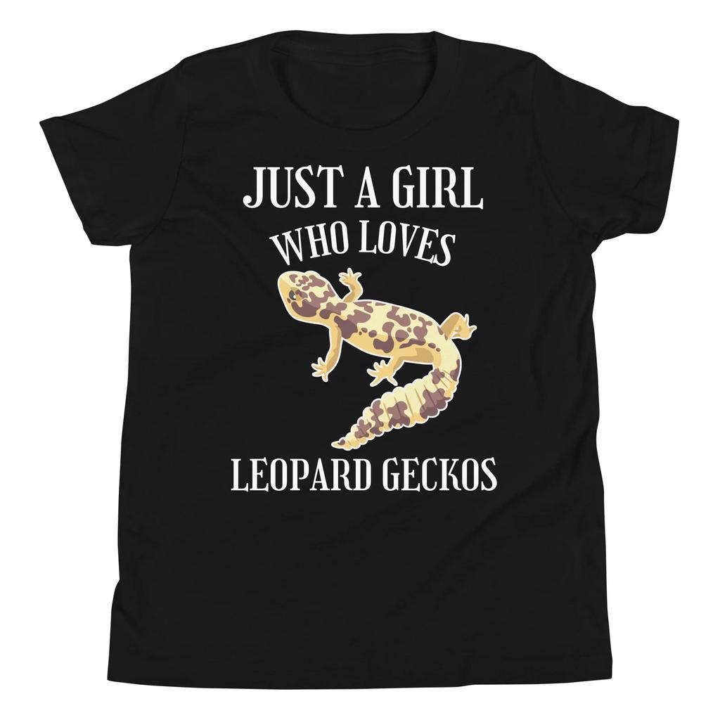 Just A Girl Who Loves Leopard Geckos Reptile Lizard Lover Youth T-Shirt