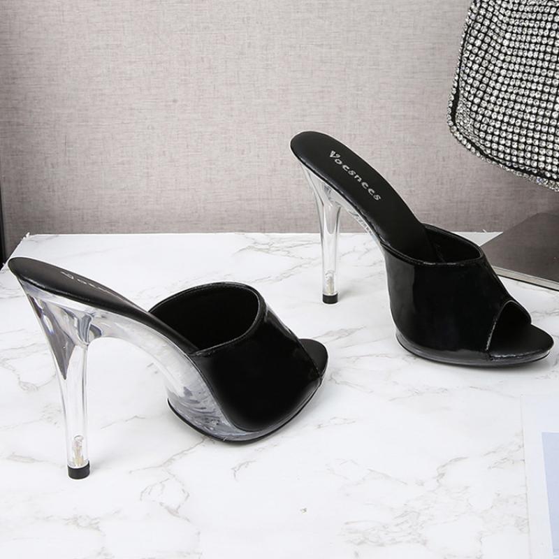 Women’s Sexy Heels Sandals 11cm High Fashion Heels Girls Shoe Slipper 2022 Summer Sandals