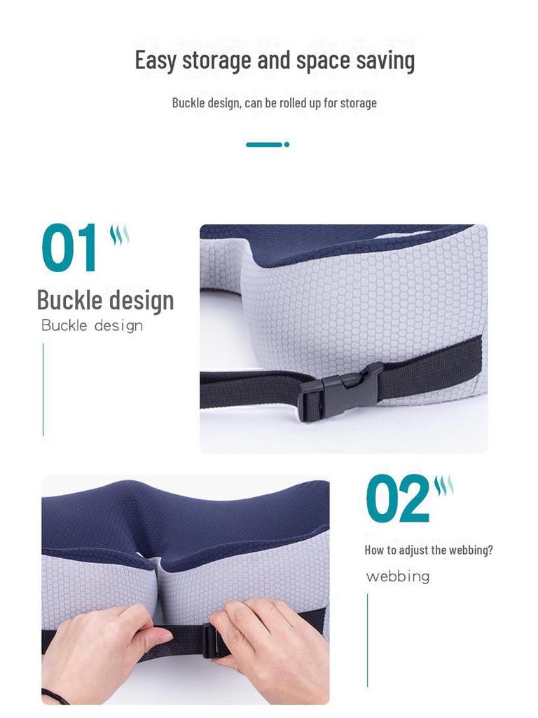 Эргономичная подушка для сиденья из пены с эффектом памяти при геморрое, нескользящая, утолщенная, идеально подходит для длительного сидения и использования в офисе.