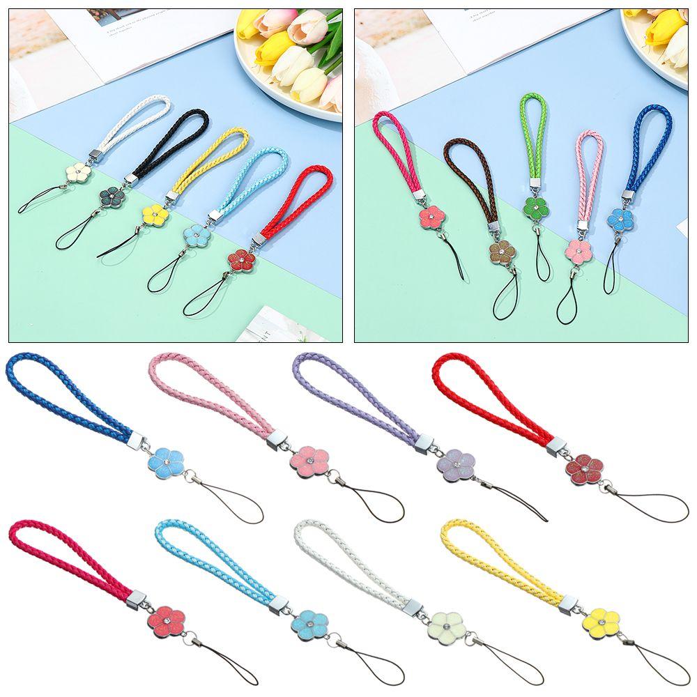 Anti-lost Lanyard Phone Strap Lanyard Keychain Wrist Rope Plum Blossom Woven Mobile Phone Lanyard