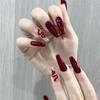 Full Cover Ballerina False Nail Wearable Manicure Press On Nails Fashion French Fake Nails  Women