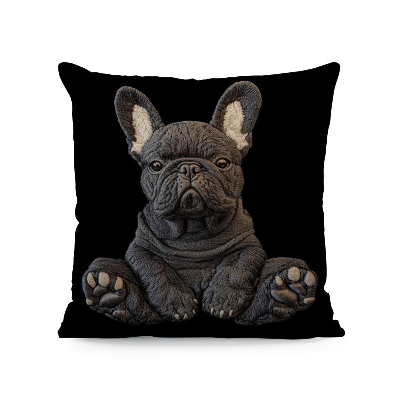 Современная винтажная наволочка на молнии с принтом альпаки для домашнего декора