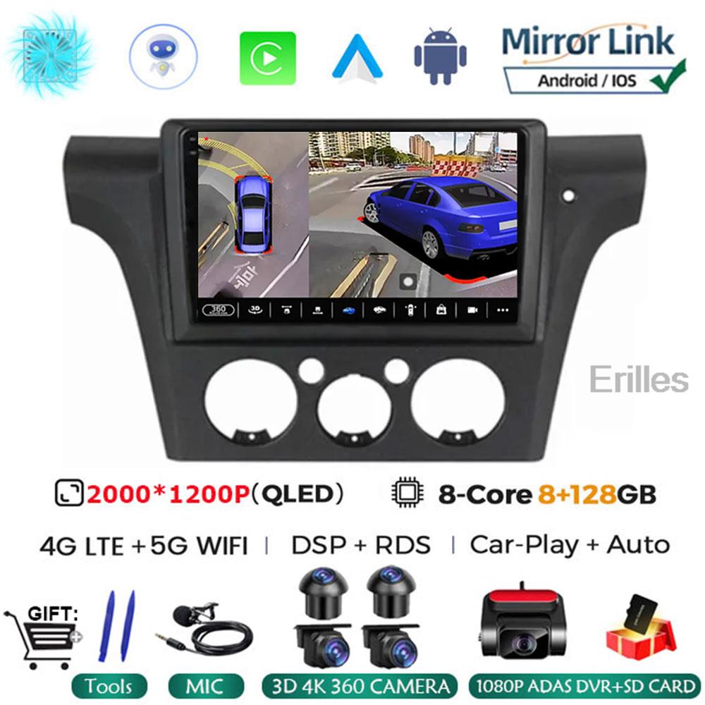 Для Mitsubishi Outlander 1 2002-2008 2Din 4G Android 14 Автомобильный Радио Мультимедиа Видео Плеер Навигация GPS Carplay Стерео БЕЗ DVD