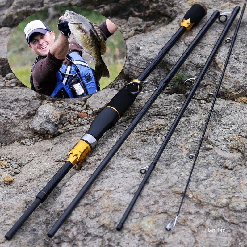 Спиннинговые удочки1.8M 2.1N Портативная сверхлегкая карбоновая удочка Пресноводная рыбалка в соленой воде