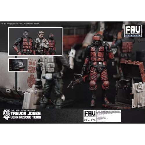 HiPlay TOY ALLIANCE Масштаб 1/18 ACID RAIN FAV-A70 Тревор Джонс, Спасатель UERA Фигурка Действия, Окрашенная и Полная